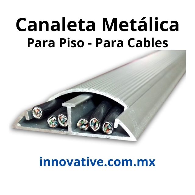  Canaleta de cables de metal, cable de piso/pared para