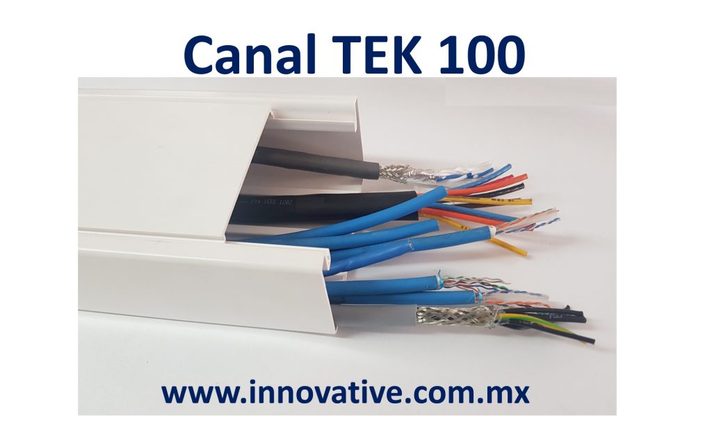 canal TEK 100, canaleta TEK 100, thorsman, thorsman mexico, bticino mexico, wiremold mexico, hellerman tyton mexico, abb mexico, legrand mexico,