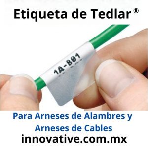 Etiquetas Panduit, Etiquetas Autolaminables, Etiquetas Autolaminadas, Self laminated label, arneses eléctricos, arneses electricos, hellerman tyton, tyco connectivity,