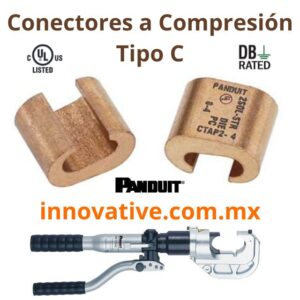 Conector a compresion, Panduit, Burndy, Conectores Panduit, C-TAP, StructuredGround, Conectores Burndy, Wesco, Anixter, 