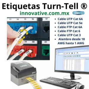 Panduit, Etiquetas Turn Tell, Etiquetas Autolaminadas, Etiquetas Autolaminables, Etiquetas de Transferencia Termica, Etiquetas Panduit,